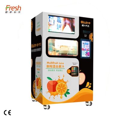 সামার স্কুইজড অ্যাপল জুস ভেন্ডিং মেশিন 400W মেটাল জিঙ্ক অ্যালয়