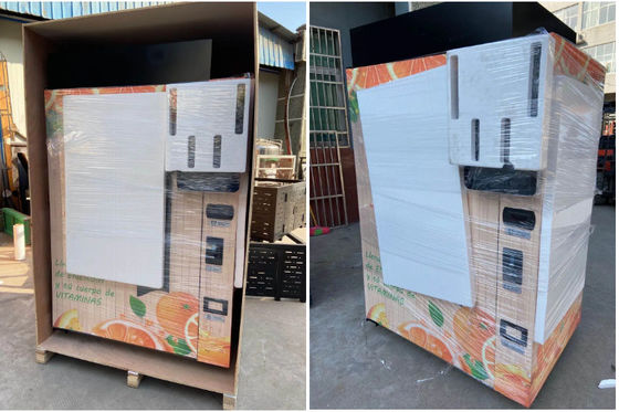 মাঝারি আকারের ফলের রস ভেন্ডিং মেশিন 250W ইনডোর ছাউনি ছাড়া