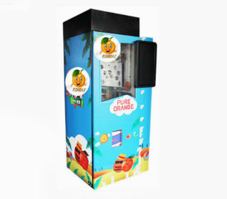 110V আপেল ফ্রুট জুস ভেন্ডিং মেশিন 800W 400W অরেঞ্জ স্কুইজিং মেশিন