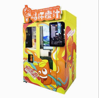 110V আপেল ফ্রুট জুস ভেন্ডিং মেশিন 800W 400W অরেঞ্জ স্কুইজিং মেশিন