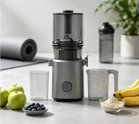Fresh Smart HJ303 Extra-Wide Slow Masticating Juicer 155mm Chute, 2400ml Hopper, 200W Cold Press & Self-Cleaning সহ একটি পুরো আনারস (এবং আপনার পুরো পরিবার) পরিচালনা করে এমন জুস মেশিন