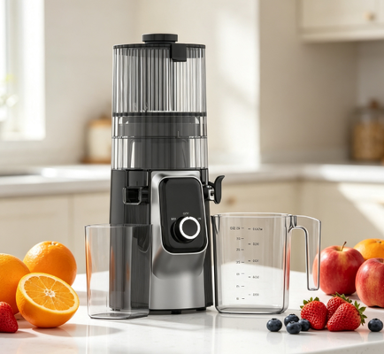 Fresh Smart HJ102C Slow Masticating Juicer ️ যে Juicer আপনাকে প্রতিদিন সকালে নতুন করে শুরু করতে সাহায্য করে ৩ টি নিয়মিত গতি, ১৩৫ মিমি প্রশস্ত ডুব, ২০০ ওয়াট কোল্ড প্রেস এবং স্ব-পরিচ্ছন্নতার সাথে