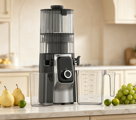 Fresh Smart HJ102C Slow Masticating Juicer ️ যে Juicer আপনাকে প্রতিদিন সকালে নতুন করে শুরু করতে সাহায্য করে ৩ টি নিয়মিত গতি, ১৩৫ মিমি প্রশস্ত ডুব, ২০০ ওয়াট কোল্ড প্রেস এবং স্ব-পরিচ্ছন্নতার সাথে