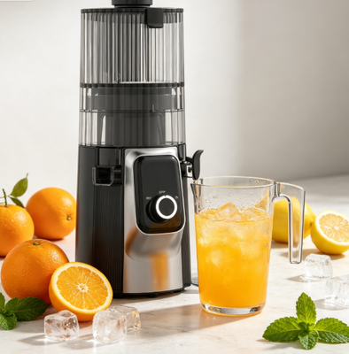 Fresh Smart HJ102C Slow Chewing Juicer ️ আপনার সকালকে রূপান্তরিত করে এমন জুস মেশিন যা 3 টি নিয়মিত গতি, 135 মিমি প্রশস্ত ডুব, 200 ওয়াট কোল্ড প্রেস এবং স্ব-পরিচ্ছন্নতার সাথে