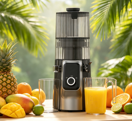 Fresh Smart HJ102C Slow Masticating Juicer 3 টি নিয়মিত গতি, 135 মিমি প্রশস্ত ডুব, 200W কোল্ড প্রেস এবং স্ব-পরিষ্কারের সাথে চূড়ান্ত জুসিংয়ের অভিজ্ঞতা