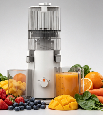 Fresh Smart HJ102A Slow Masticating Juicer 200W Cold Press Extractor for Whole Fruits & Vegetables, BPA-Free, Self-Cleaning with 72-Hour Juice Freshness (বিপিএ-মুক্ত, ৭২ ঘণ্টার জুসের সতেজতা সহ স্ব-পরিষ্কার)