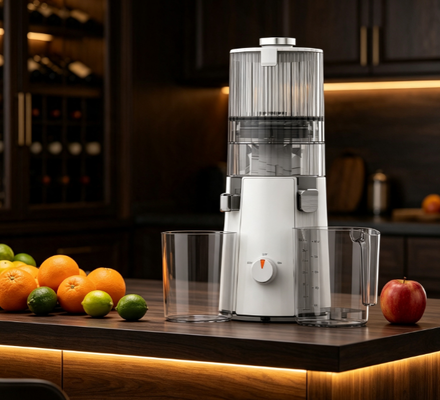 Fresh Smart HJ102A Slow Masticating Juicer Machine BPA-Free Components, 55 RPM Cold Press Technology for Maximum Nutrient Retention এর সাথে পুরো ফল ও সবজি এক্সট্র্যাক্টর
