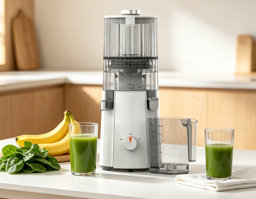Fresh Smart HJ102A BPA-Free Slow Chewing Juicer 200W Power, 135mm Feed Chute for Whole Apples